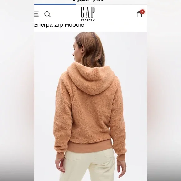 Brand new Sherpa gap hoodie in XL 100% cotton - Picture 2 of 5